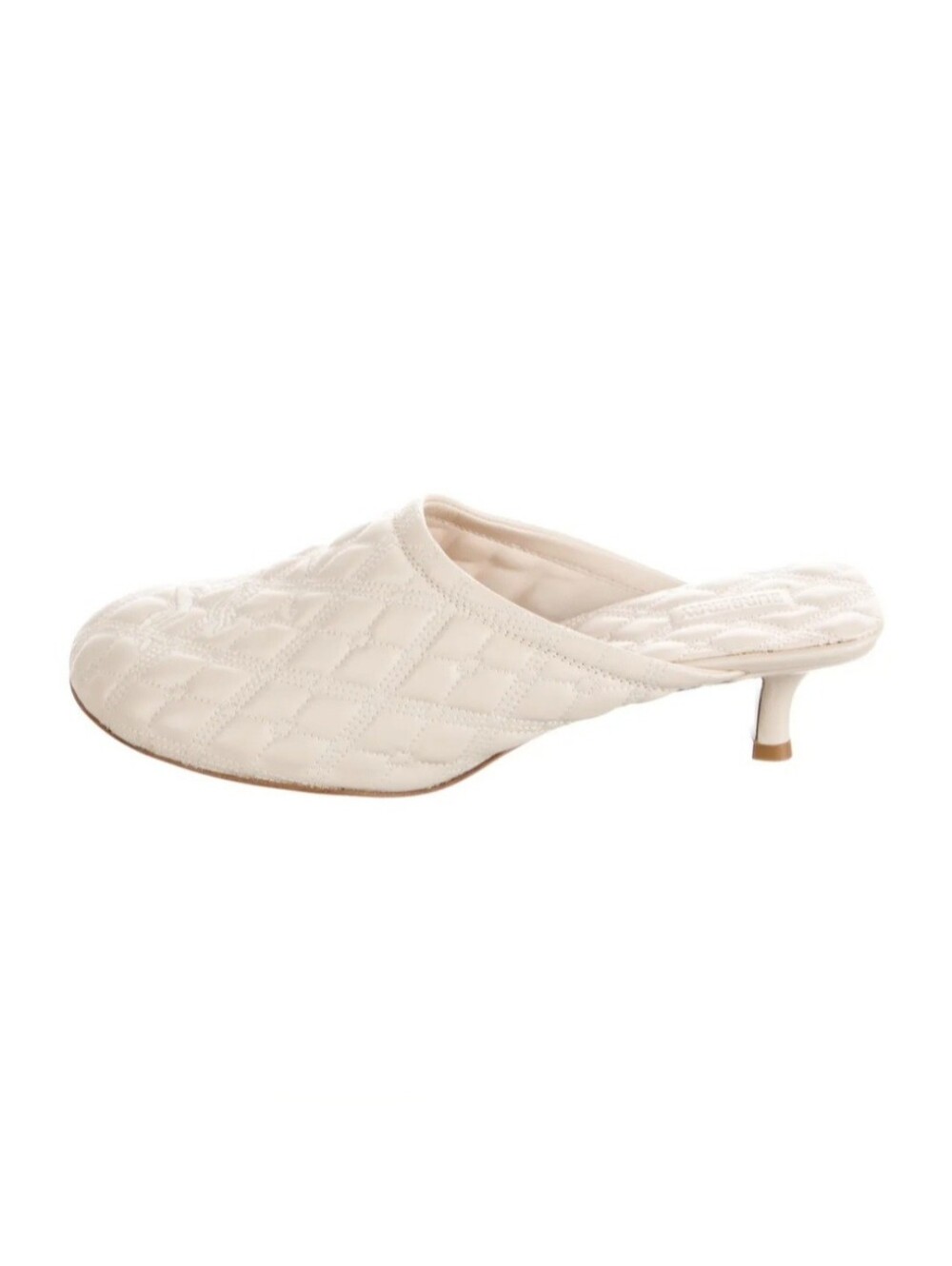 NWT Burberry Quilted Cream Beige Mules Size 9 Luxury Leather MRSP $1000
